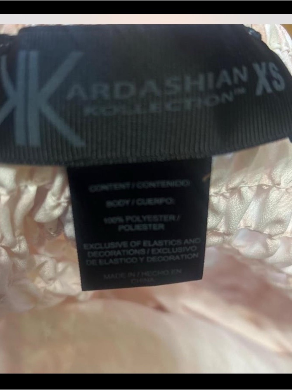 Kardashian Kollection Pale Pink Houndstooth Mini Dress - Picture 4 of 6
